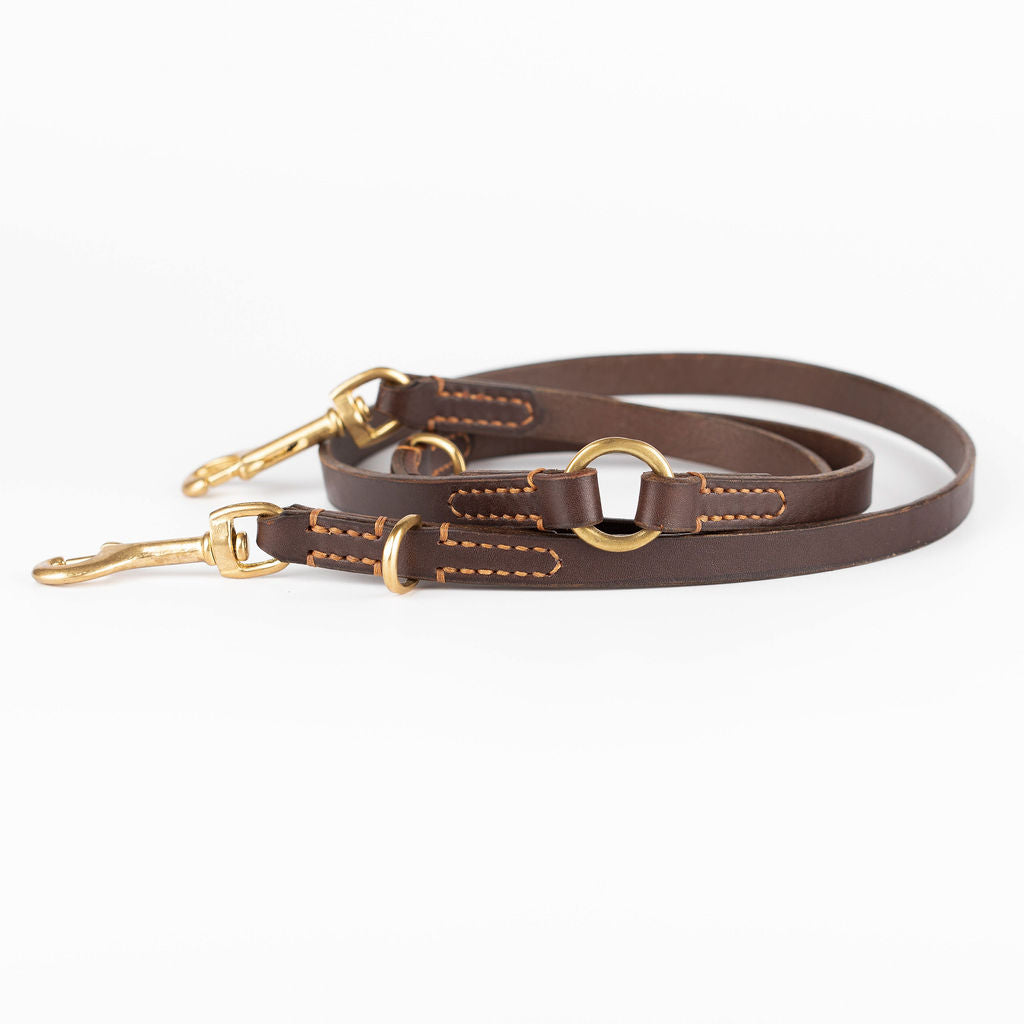 Leather Dog Leash | Adjustable Dog Lead | Caniche Collars